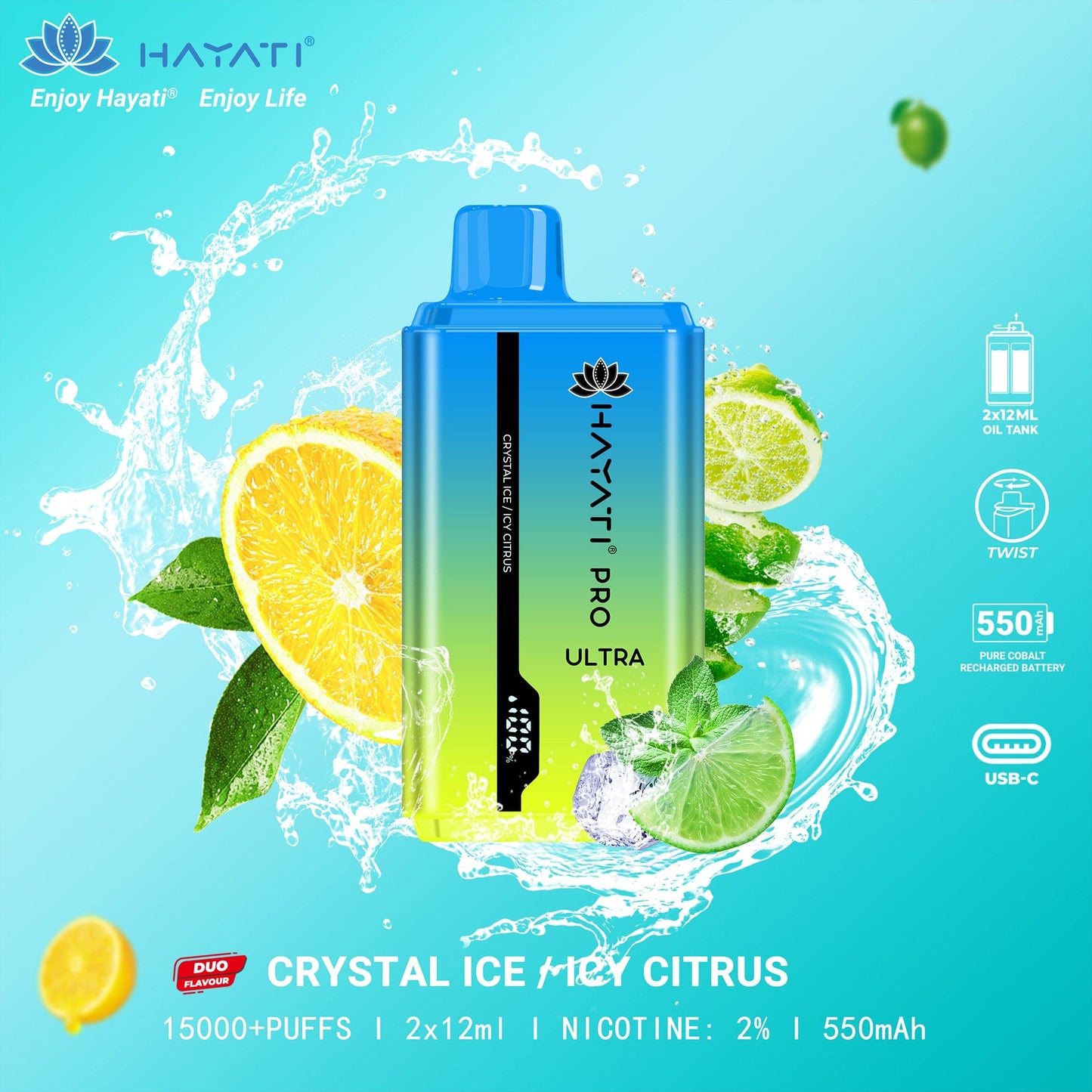 Hayati Pro Ultra 15000 Puffs Disposable Vape